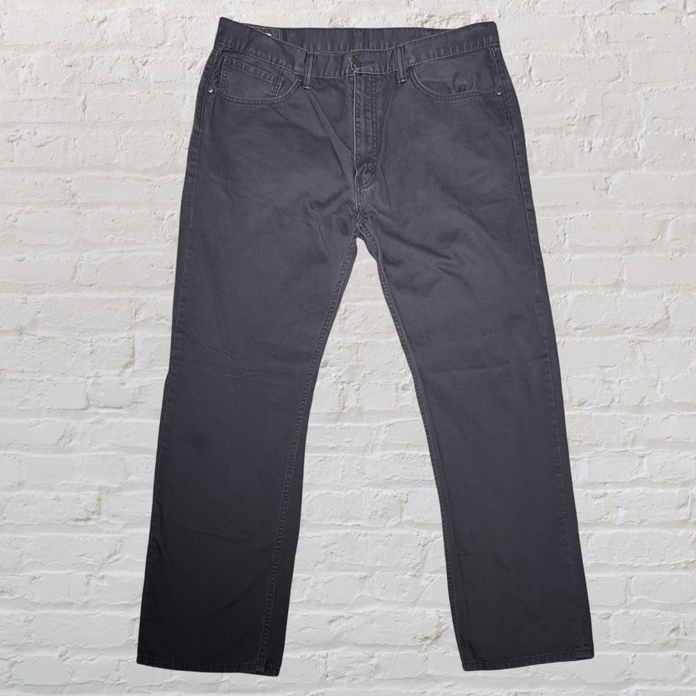 Levi's 505 Jeans Men's 38x31 Straight Leg 100% Cotton Black Fade Wash Classic